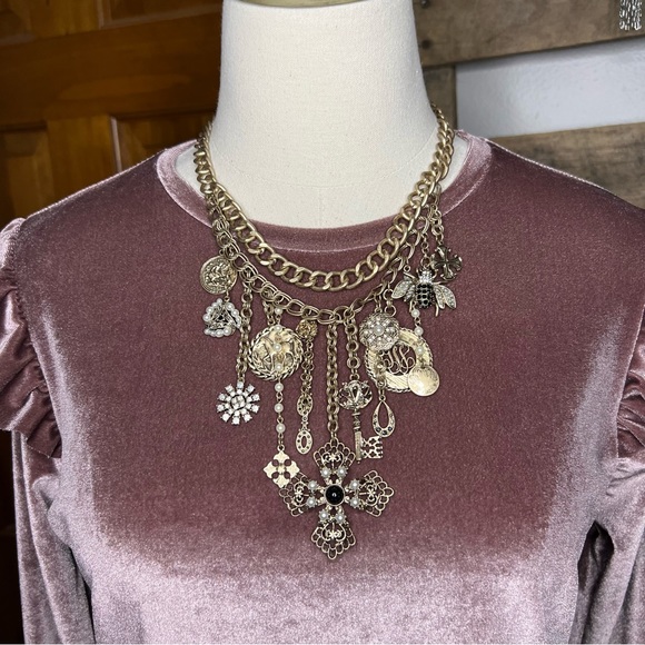 White House Black Market Jewelry - White House Black Market Layered Charm Necklace
